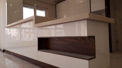 کابینت آشپزخانه مدرن بدون دستگیره