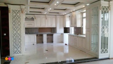 کابینت سفید طلایی ممبران