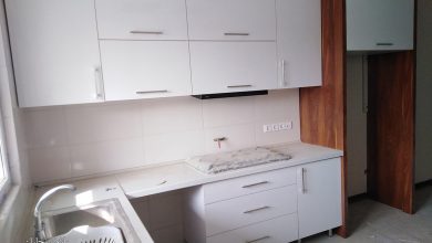 5عکس از کابینت آشپزخانه سفید های گلاس