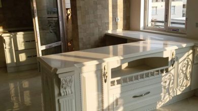 کابینت ممبران با صفحه کورین سفید 2