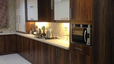 نمونه کابینت مدرن سفید های گلاس