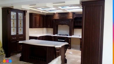 کابینت ممبران با روکش قهوه ای سوخته 2