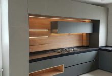 کابینت مدرن سه رنگ از جنس آلویک اسپانیا