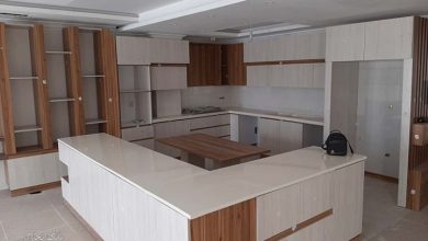 آشپزخانه با کابینت ام دی اف مات