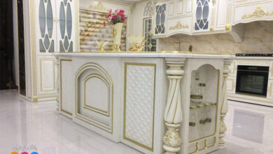 صفر تا صد کابینت ممبران سفید طلایی