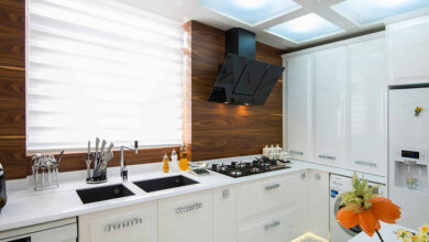 کابینت انزو با رنگ پولیشی براق